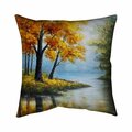 Fondo 26 x 26 in. Trees by The Lake-Double Sided Print Indoor Pillow FO2779821